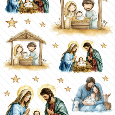swieta rodzina boże narodzenie grafiki