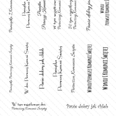 arkusz bez ramek dzięki czemu możesz użyć do jego wycięcia wykrojniki albo inne narzędzia do wycinania.