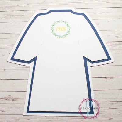 baza kartki z warstwami i zielonym wiankiem na środku jako grafiką