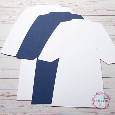 baza kartki z warstwami niebieski i biała alba