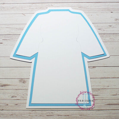 baza kartki z warstwami jasny niebieski i biała alba