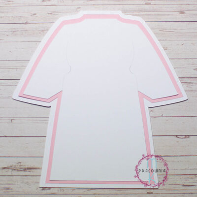 baza kartki z warstwami różową i biała alba