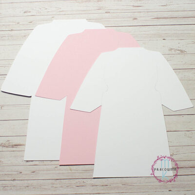 baza kartki z warstwami różową i biała alba