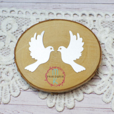 gołębie diamentowa biel